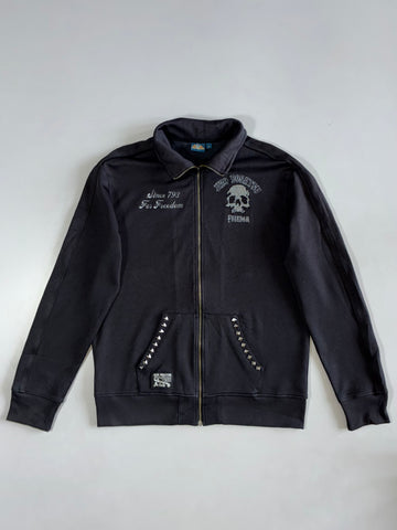 Jizo Bosatsu Black Studded Track Jacket (L)