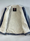 Vintage Dickies Acid Wash Sherpa Collar Denim Jacket (M)