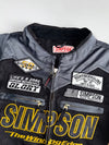 Vintage Simpson Race Products “The Winning Edge” Moto Mesh Jacket w/ Detachable Arm (M)