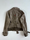 Vero Moda Belted Leather Jacket Taupe Women’s (S)
