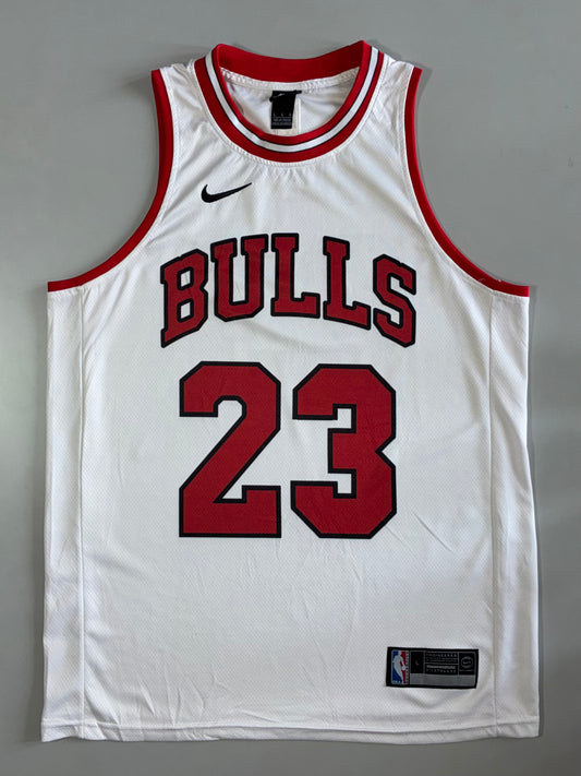 Nike Bulls Jersey White Red #23 (L)