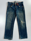 Vintage Japanese Denim Heavy Distressed Straight Jeans(W:30 |L:38)