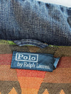 Vintage Polo Ralph Lauren Light Wash Denim Aztec Puffer Vest (L)