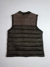 Zara Knit Puffer Gilet Vest – Olive Green (S)