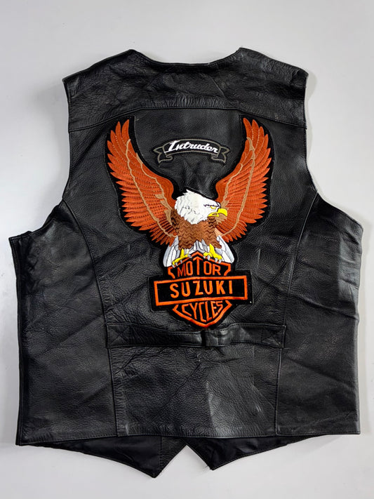 Gensler Pure Leather Biker Vest (S/M)