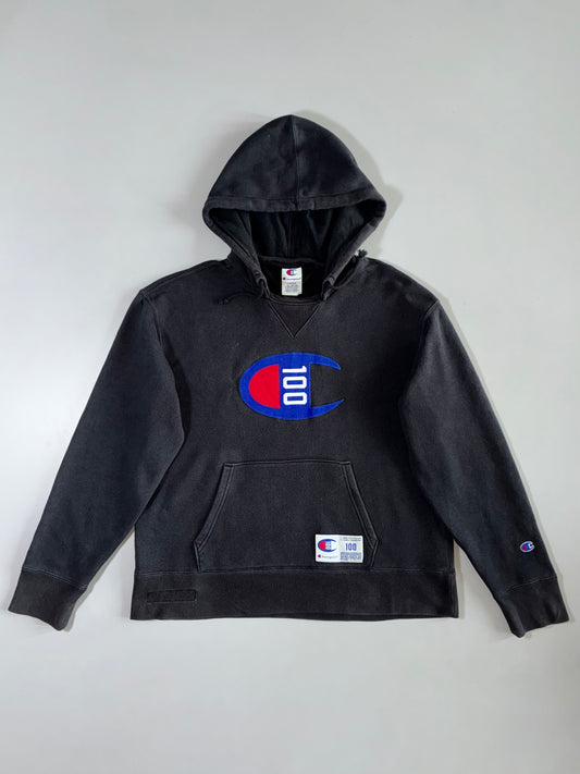 Champion “100” Big C Logo Hoodie (L)
