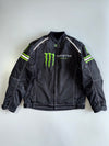 Monster Energy Embroidered Armour Motorsports Racing Jacket With removable Lining (Paded)(XL)