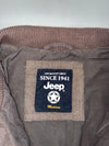 Jeep Washed Brown Utility Jacket – Ribbed Collar, Flap Pockets (L)