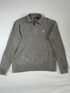 Polo Ralph Lauren Quarter-Zip Knit Collar Pullover – Heather Grey(XL/2XL)