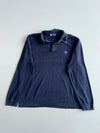 Chaps Navy Quarter-Placket Polo Sweater(2XL)
