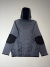 Black Yak Extreme Peak Grid Print Hooded Fleece Jacket (L)