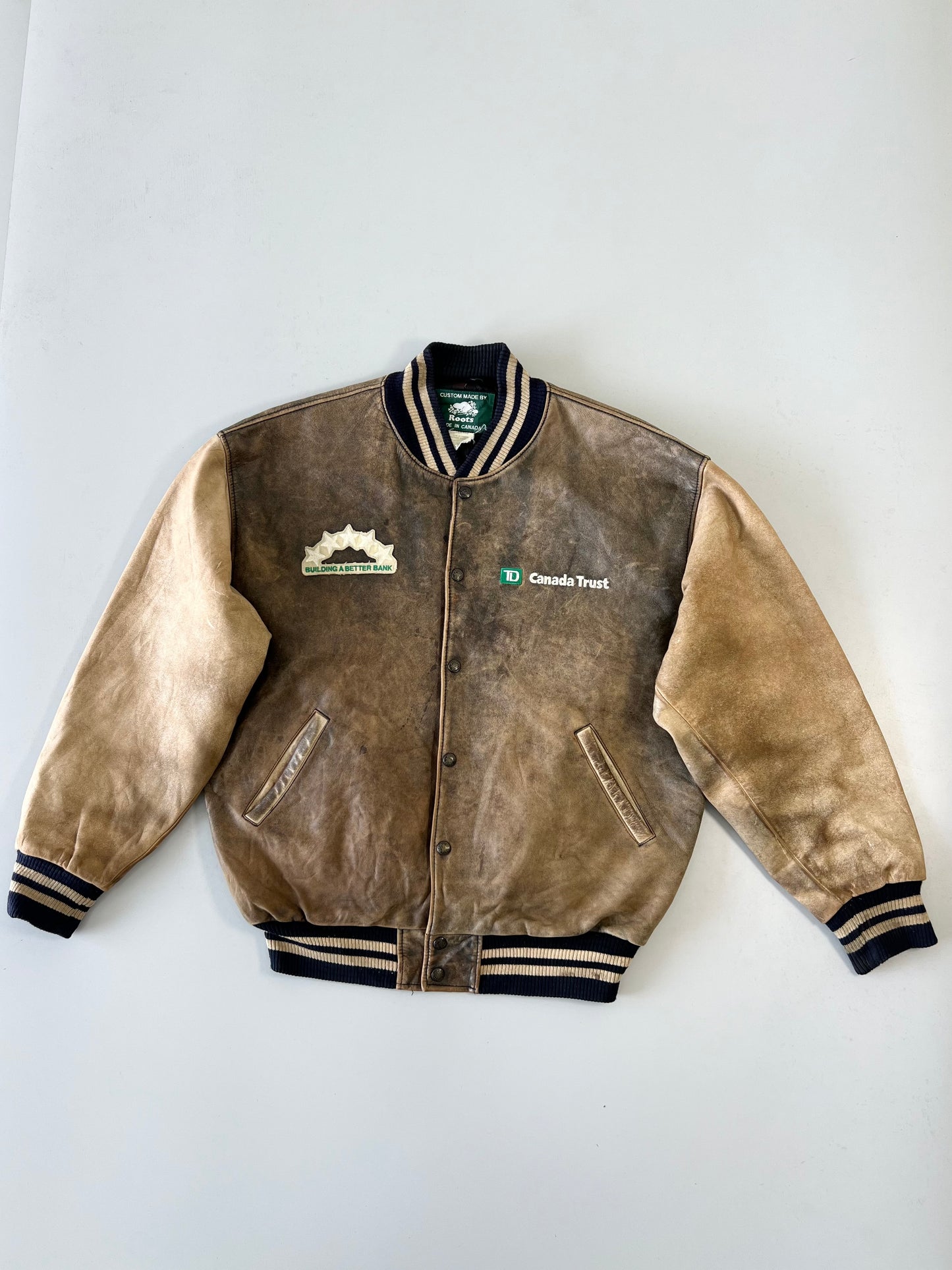 !                                             Roots Canada Original Leather Jacket (XL/2XL)