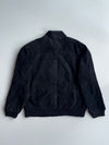 Outbrook Suede Leather Harrington Jacket Black (XL)