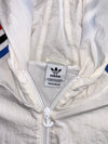 Adidas Originals Primegreen Windbreaker White Tri-Stripe Trefoil Hooded Oversized(M)
