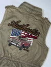 Jeep “Authentic Legend 1941” Olive Military Utility Vest Women’s  (M/L)