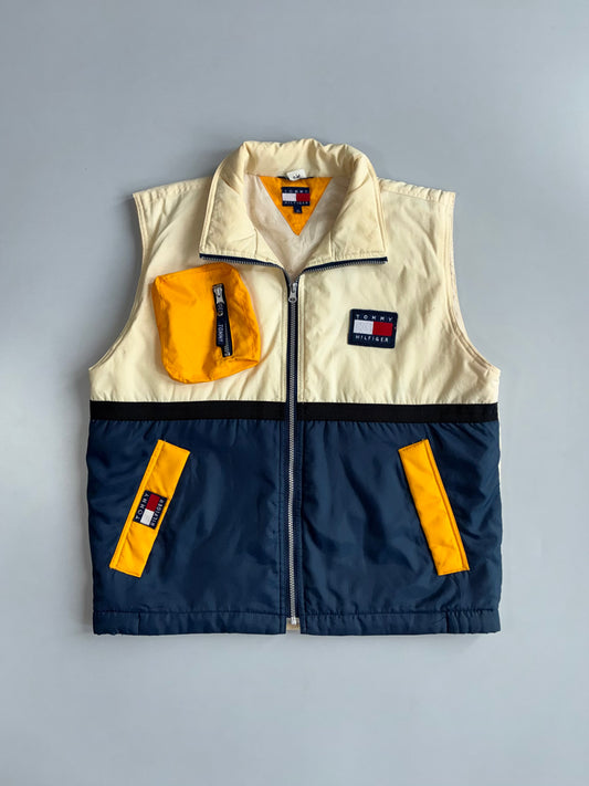 Vintage 90s Tommy Hilfiger |Colorblock Sailing Gilet (M)