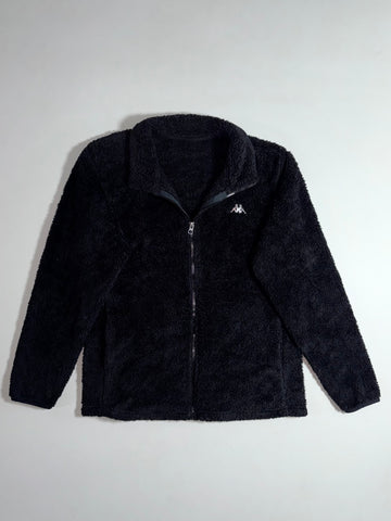 Kappa Teddy Sherpa Full-Zip Fleece Jacket – Black (S)