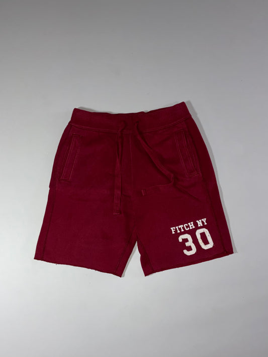 Abercrombie & Fitch "Fitch NY 30" Raw Hem Sweat Shorts (W:32) (L:20)