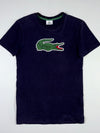 Lacoste Navy Blue Big Logo Crocodile T-Shirt (XS)
