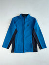Spyder Blue Waffle Knit Full-Zip Fleece Jacket – Navy Side Panels (S)
