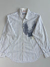 Vintage Guess Co. Eagle Print Striped Button Up Shirt (XL)