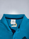 Adidas SE Long Sleeve Polo Shirt — Cyan Blue (M)