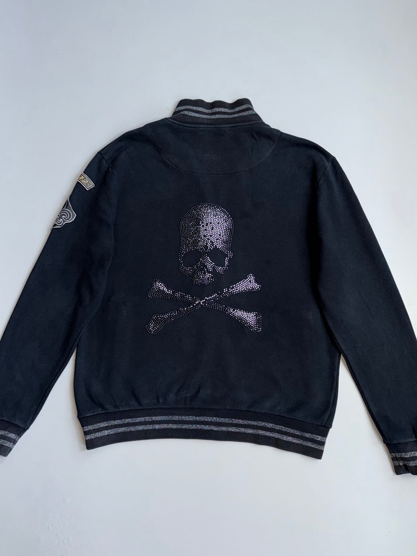 !       Big Train 1989 Rhinestone Skull RARE Jacket (L)