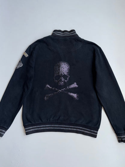 !       Big Train 1989 Rhinestone Skull RARE Jacket (L)