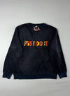 Vintage Nike Just Do It Embroidered Fleece Sweatshirt Black (XL)