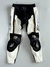 Vintage MGP x Berik Two-Piece Leather Racing Suit – White/Black/Gold  Padd with slider Jacket - (S)  (W:32 | L:38)