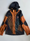 Black Yak Extreme Peak Colorblock Hooded Windbreaker Jacket (L)