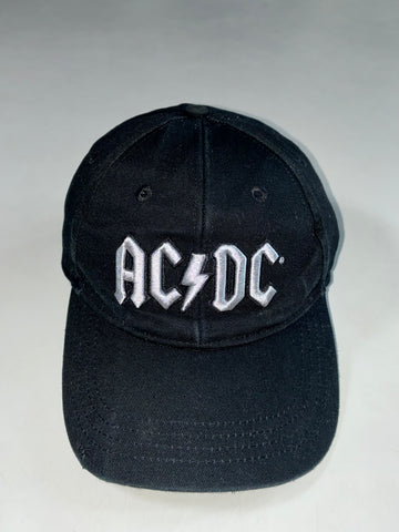 AC/DC Black Embroidered Logo Baseball Cap – Official Rock Off Merch (Adjustable)