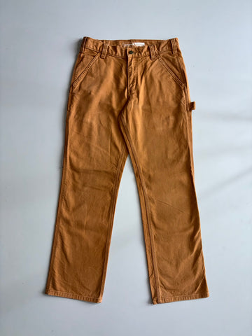 Carhartt Relaxed Fit Carpenter Duck Canvas Pants Brown (W:30) (L:40)