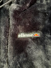 Ellesse | Faux Fur Cropped Hoodie Black | Women’s (L)