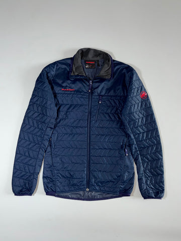 Mammut Navy Quilted Insulated Jacket | Lightweight Outdoor Puffer (S)