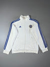 Adidas Chelsea FC 3-Stripe Track Jacket  White Royal Blue (S/M)
