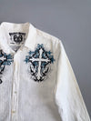 Eighty Eight | Gothic Cross Print Shirt (XL)