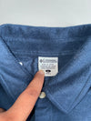 Columbia Fleece Button-Up Shirt Jacket – Navy (XL)
