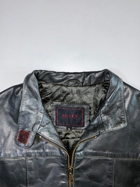 Seeks Premium Original Leather Jacket (XS)