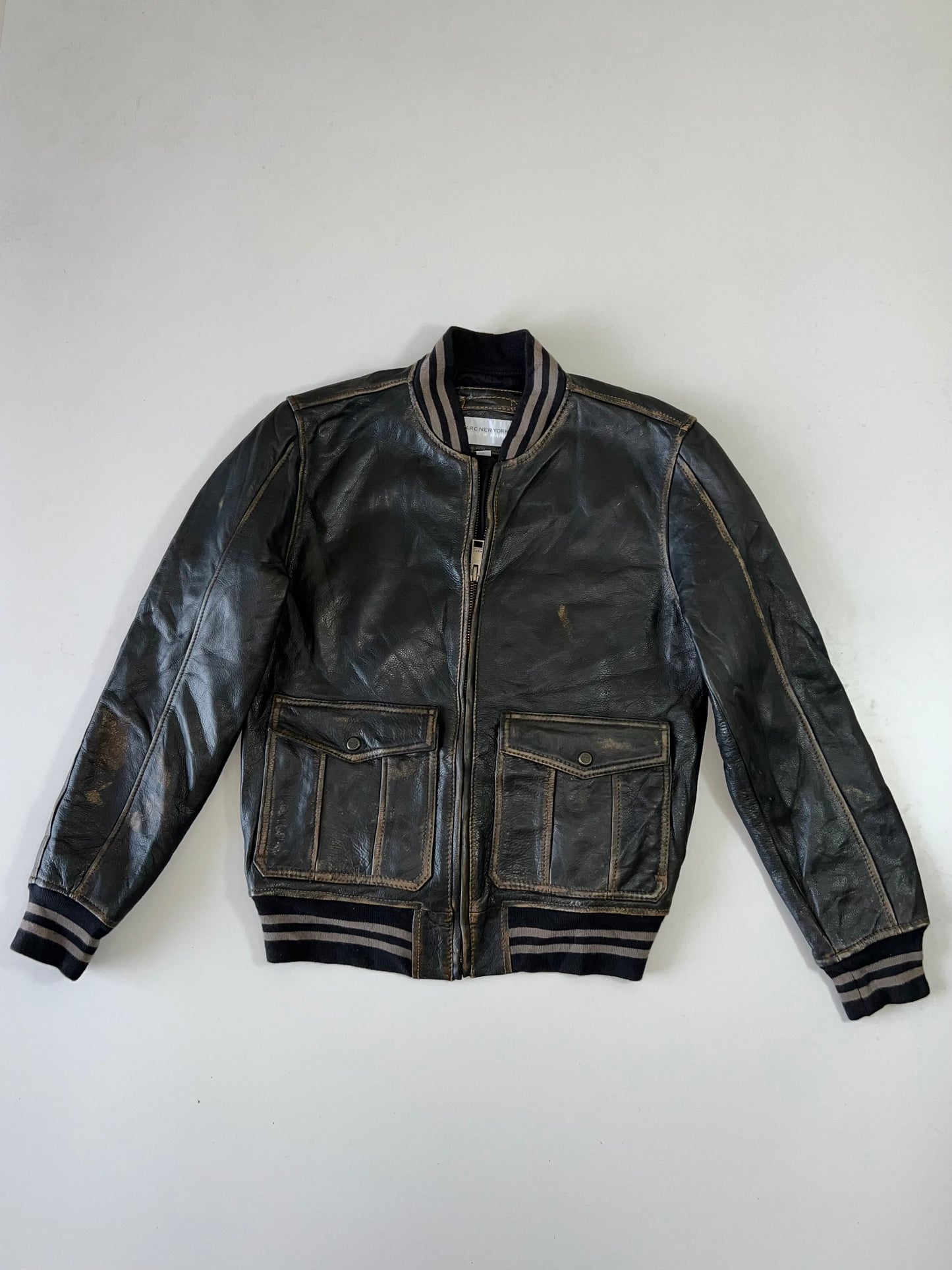 ZSuper Premium Marc N.Y Original Leather Jacket (Ultra Rare) (M)