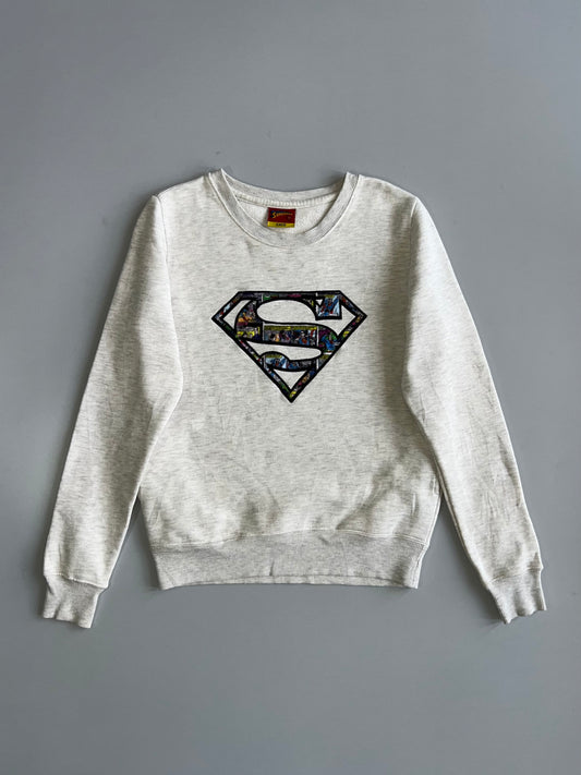 Superman x CACO Official Comic Strip Logo Crewneck Sweatshirt (Xs)