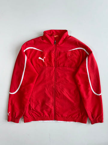 Puma Red & White Football Track Jacket (Xl)