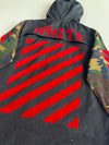 Off-White Camo Sleeve Diagonal Arrows Hooded Jacket Black(XL)