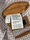 Golden Tan Suede Varsity Bomber Jacket (XL)