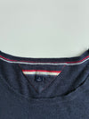 Tommy Hilfiger Navy Knit Sweater with Side Stripe Detail – (M)