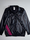 Adidas Vintage 3-Stripe Shell Jacket Black/Pink  retro shine nylon (S)