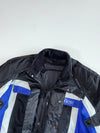 Vintage Wingx Wanero Black & Blue Motorcycle Touring Jacket Paded (M)