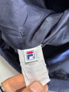 Fila Navy & White Colorblock Puffer Vest – Striped Chest Panel (L)