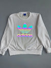 Adidas Originals | Trefoil Crewneck Sweatshirt Light Reflective Logo (S)