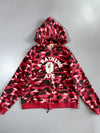 BAPE Red Camo College Full-Zip Hoodie (M)
